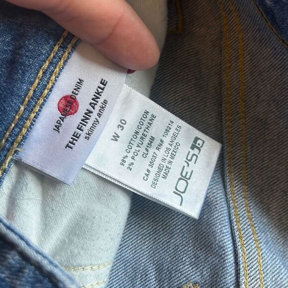 Joe’s Jeans Finn Ankle Skinny Carpenter Distressed‎ Japanese Denim size 30 - Picture 5 of 7